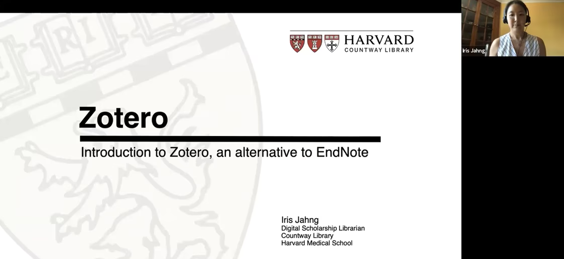 Introduction to Zotero, an alternative to EndNote