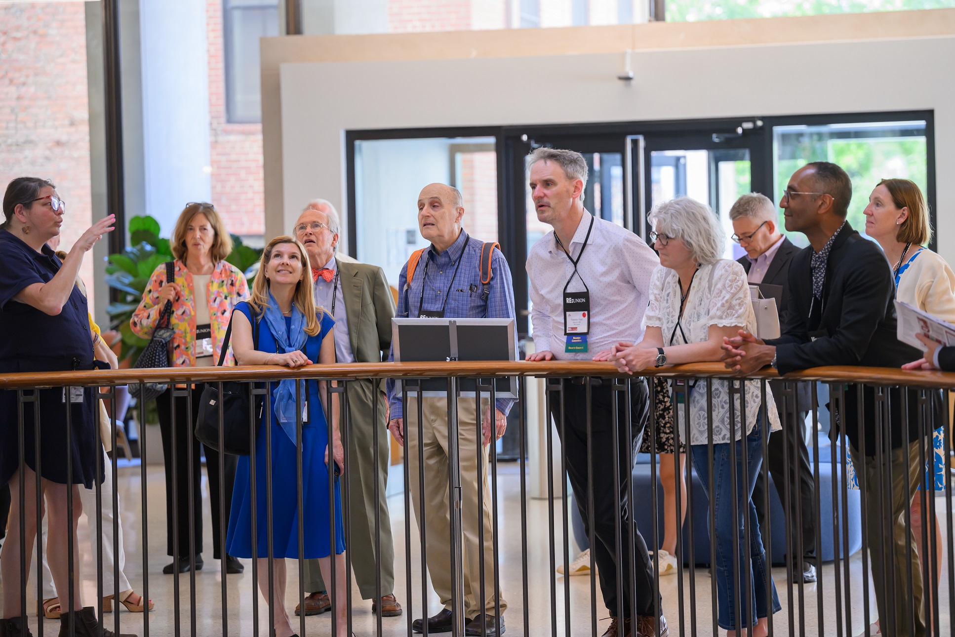 Alumni touring Countway Library