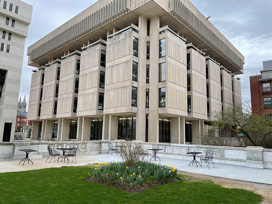 Countway Library building exterior 